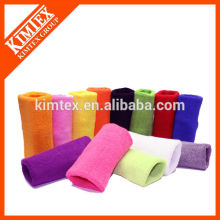 2015 Wholesale custom colorful sport cotton wrist sweatbands